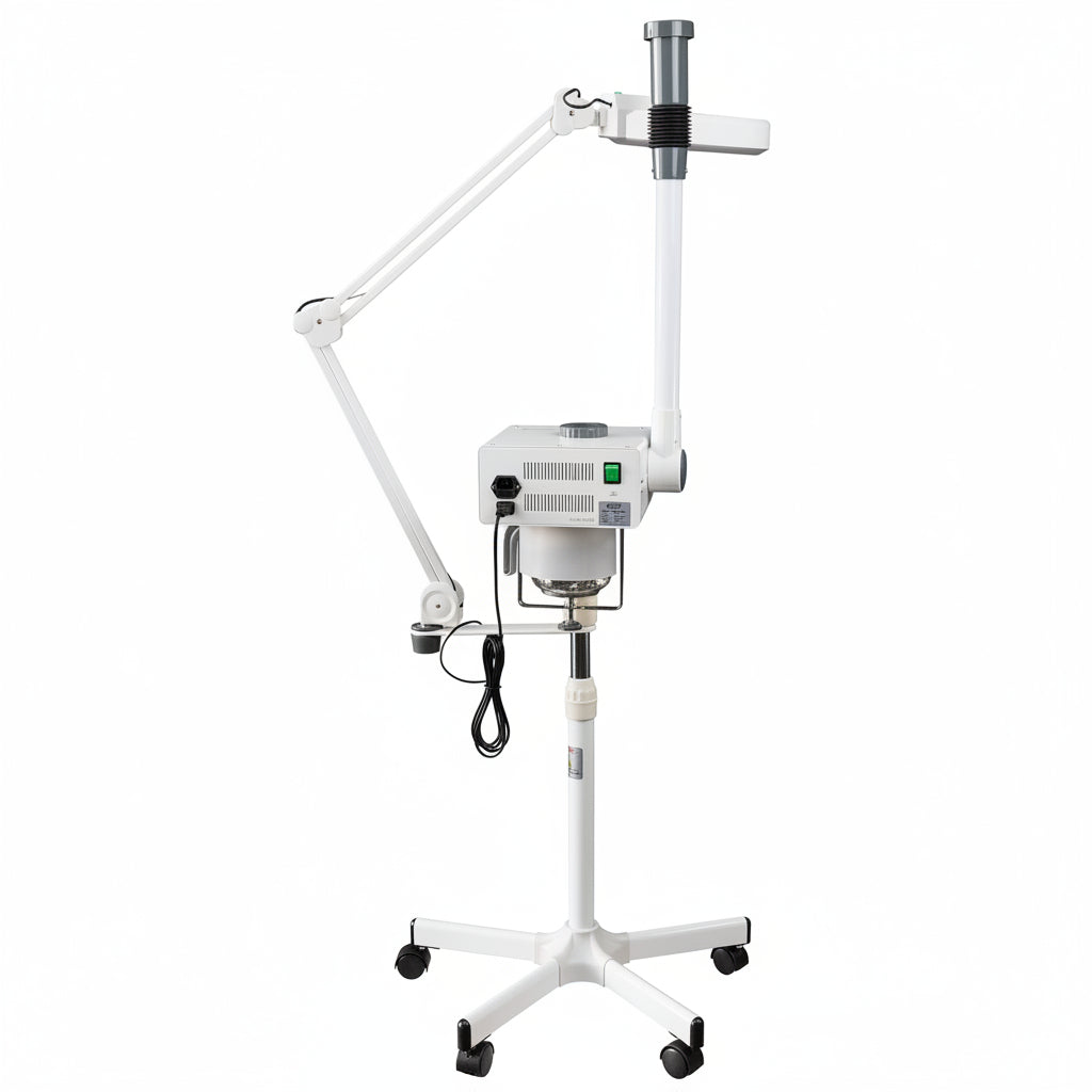 Professional Facial Steamer with LED Magnifying Lamp - 2 in 1 Digital Controls, Aromatherapy, Esthetician Supplies for Beauty Salon, Spa Equipment, and Home Use- Combo Unit